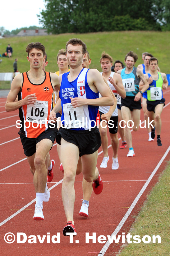 Senior mens 1500 metres, 2022 Northern Senior and Under-20 Champs., Wavertree Athletics Centre, Liverpool. Photo: David T. Hewitson/Sports for All Pics